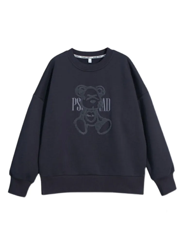 سترة أطفال مخملية مطرزة من Thiened ملابس نسائية للخريف والشتاء ملابس كورية طويلة Sve