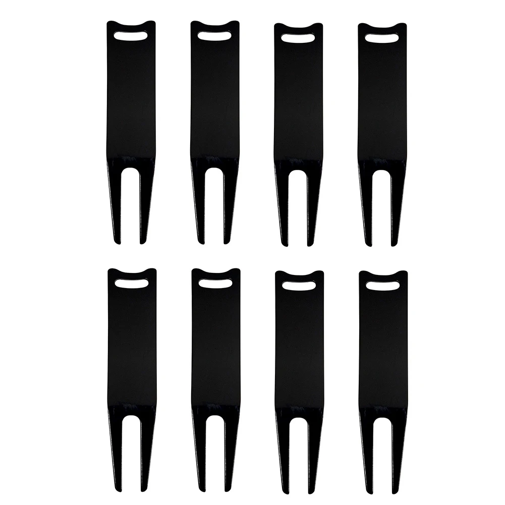 

8 Pcs Bending Golf Divot Repair Tool Portable Golf Divot Fork Golf Divot Tools Golf Accessories,Black