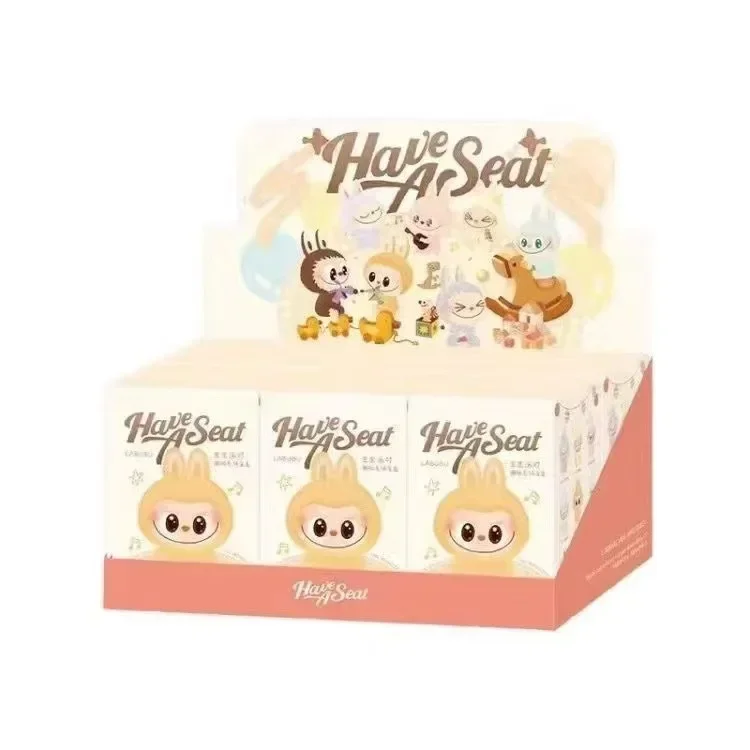 Anime Popmart Labubu Labubu The Monsters Lisa Seme Heart Macarrr Vinyl Base Series Trendy Plush Birthday Blind Box Ornament Gift image 5