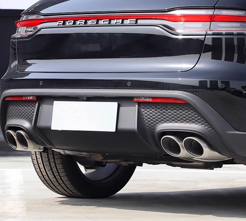 Für 2014–2025 Porsche Macan 2.0T Auspuff-Endrohrsystem Upgrade S Look Quad Schalldämpfer Endrohr Auspuffkrümmer – Detail 5