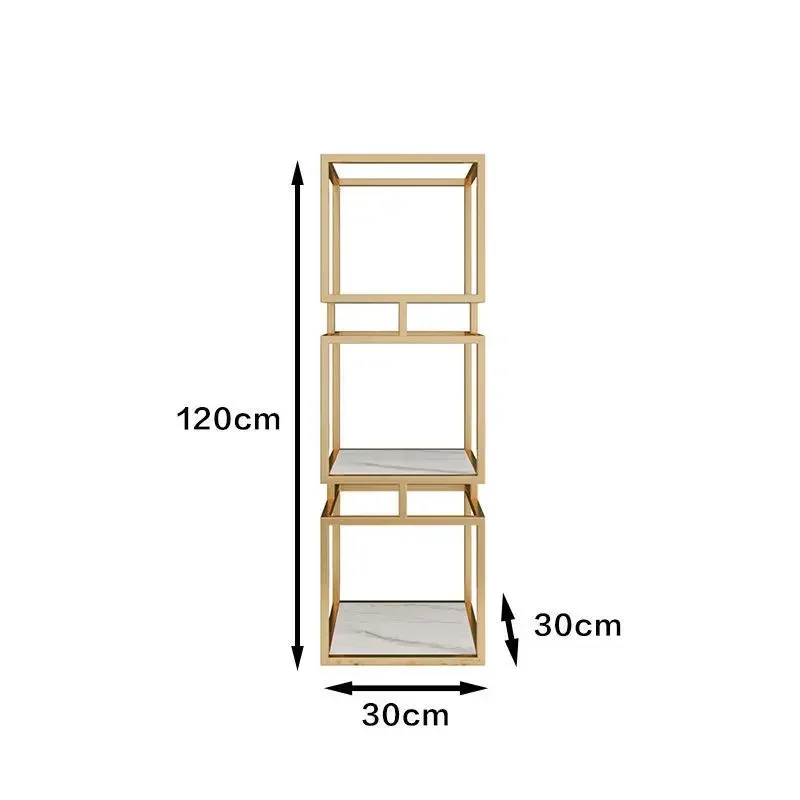 For Nordic light luxury book shelf living room decoration display shelf display multi-layer cargo storage rack room organizer