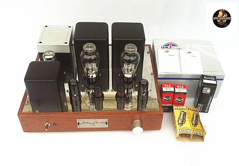 

8W*2 300B-L single-ended Class A tube amplifier without big loop feedback UK300BL, 6SJ7*2, 6V6*2, 5U4GB