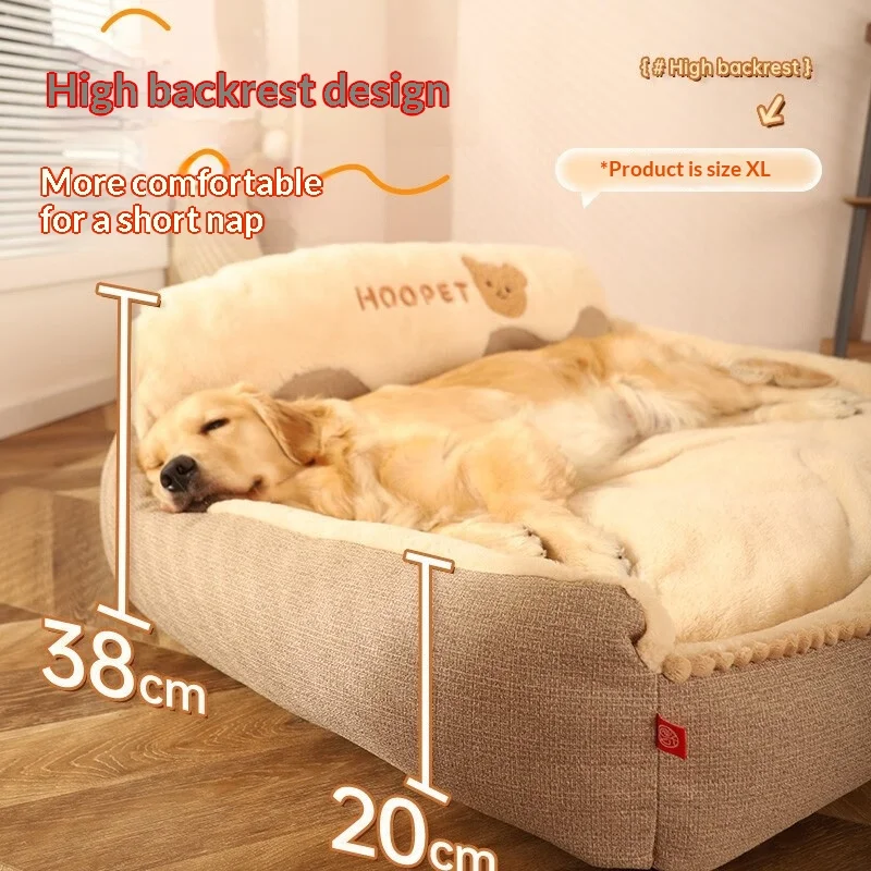 Cama lavable extraíble y cálida para gatos y perros grandes - imagen 2