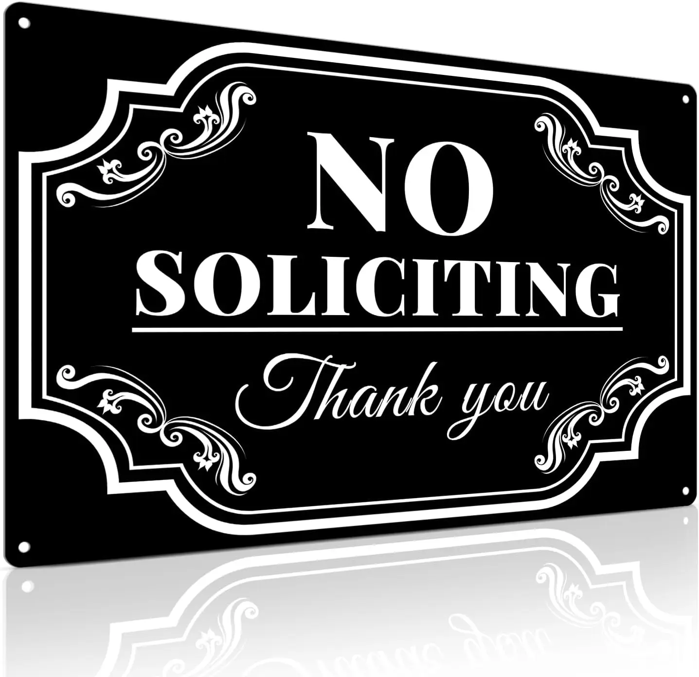 No Soliciting Yard Sign -   Office Door Metal Signs for Outdoor Use