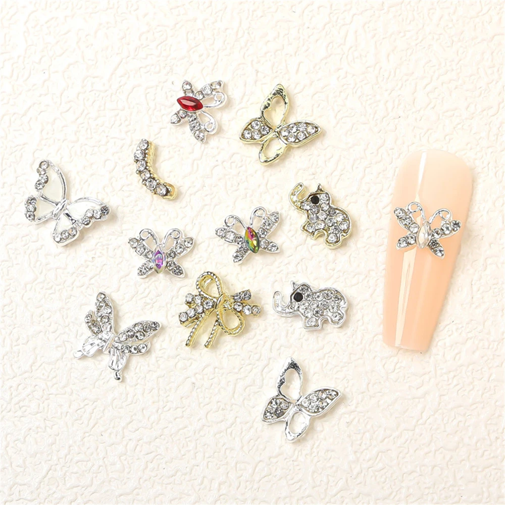 1~4SETS Nail Enhancement Stickers Realizing Atmosphere Mixed Sizes Little Bear Nail Decoration Rhinestones/decorations