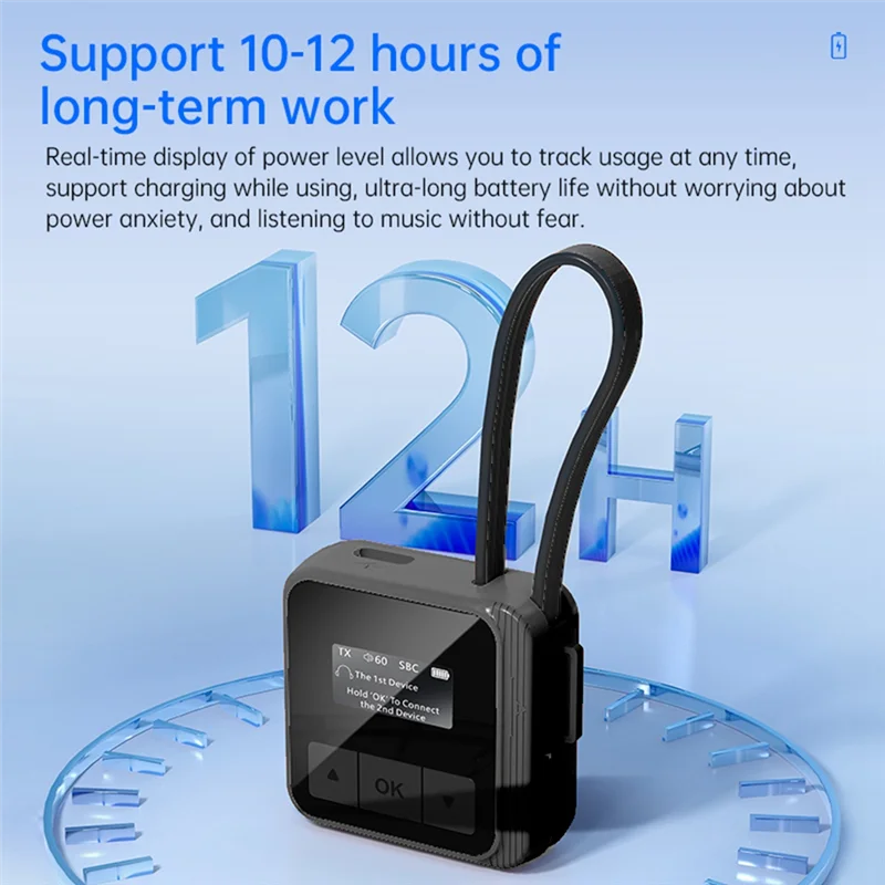 APPLIA - Bezprzewodowy adapter audio Bluetooth 5.4, nadajnik-odbiornik stereo do samolotu, telewizora, samochodu, komputera, słuchawek, muzyki