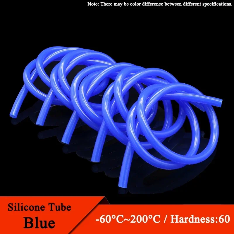 1/5/10M Food Grade Gomma di Silicone Blu ID Tubo di 0.5 1 2 3 4 5 6 7 8 9 10 12 14 16 18 20 25 32 millimetri Flessibile Non Tossico Tubo di Silicone