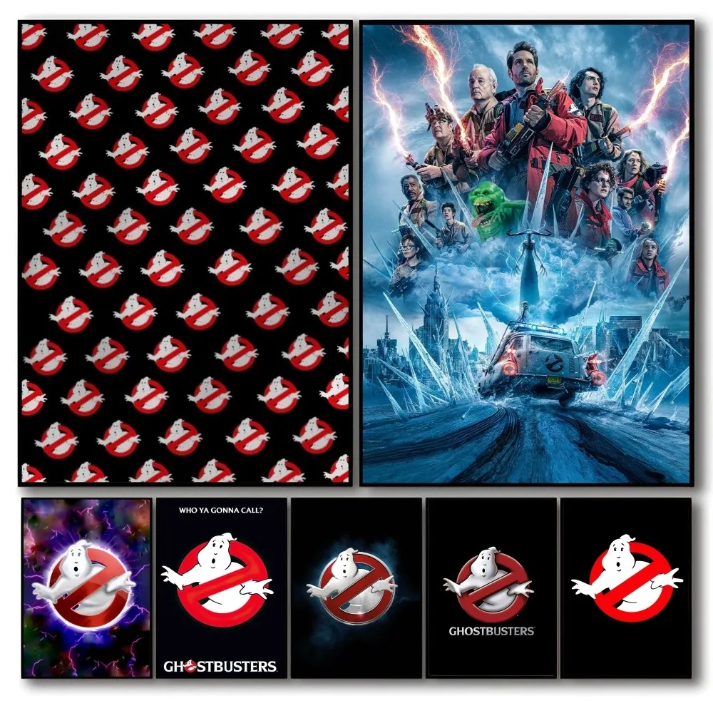 Movie G-Ghostbusters Self-adhesive Art Waterproof Paper Sticker Coffee House Bar Room Wall Decor