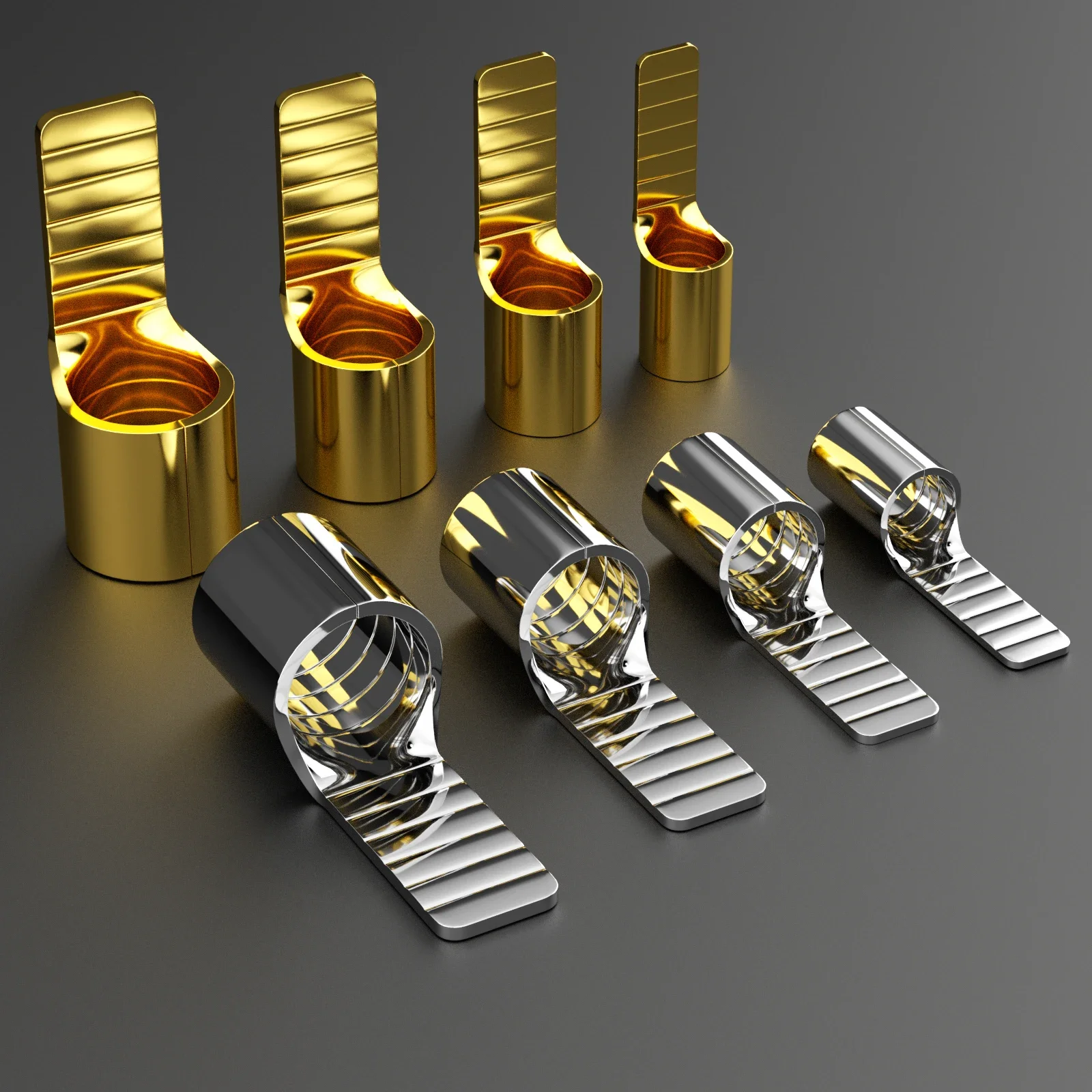 C45-Klemmen für Elektrokabel-Stecker, Luftschalter, Leistungsschalter, Drahtverbinder, C45-4/6/8/16 Kupfer-Crimp-Klemme – Detail 1