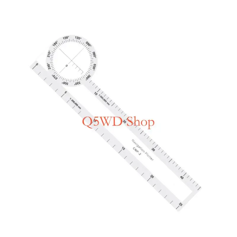 Q5WD Navigation Plotting Ruler Tool For Aviation Marine And Drawing Practice Easy to Use