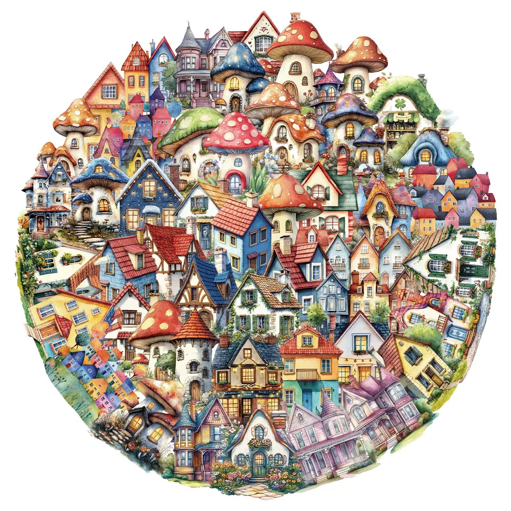 50PCS Creative Fairy Tale House Cartoon PET Transparent Material Stickers Decorative Water Cup Notebook Phone Case DIY Stickers
