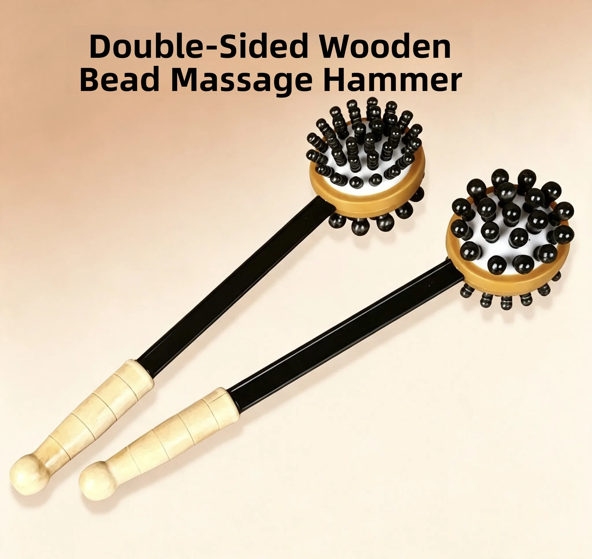 Double-Sided Massage Mallet Wooden Fitness Health Care Back And Neck Percussion Tool Exercise/Yoga/Gym Equipment