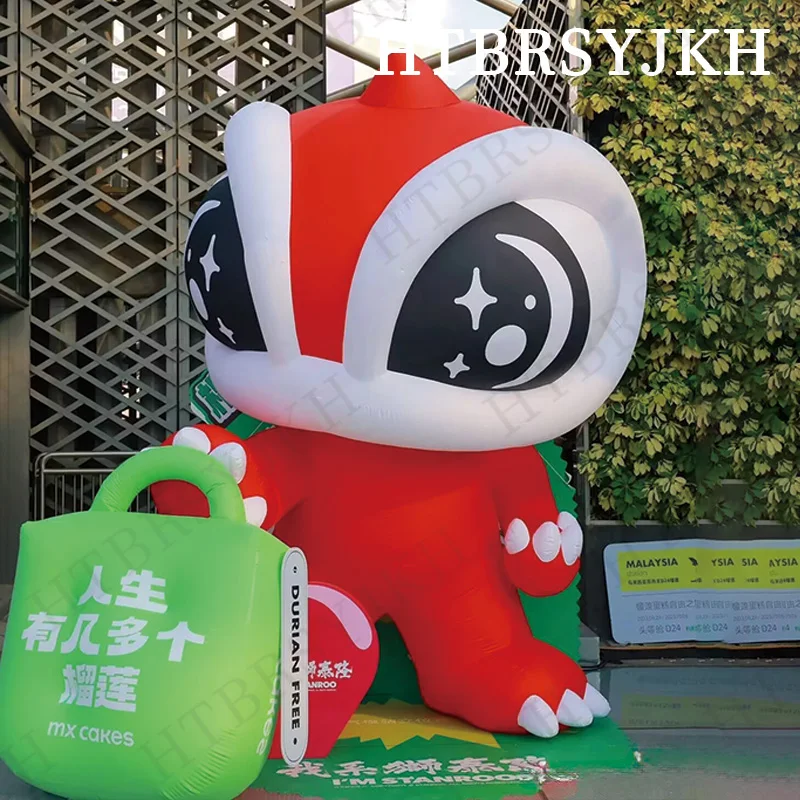 

Inflatable cute lions with blowers, animal-based air models, outdoor square/large-scale event decoration props