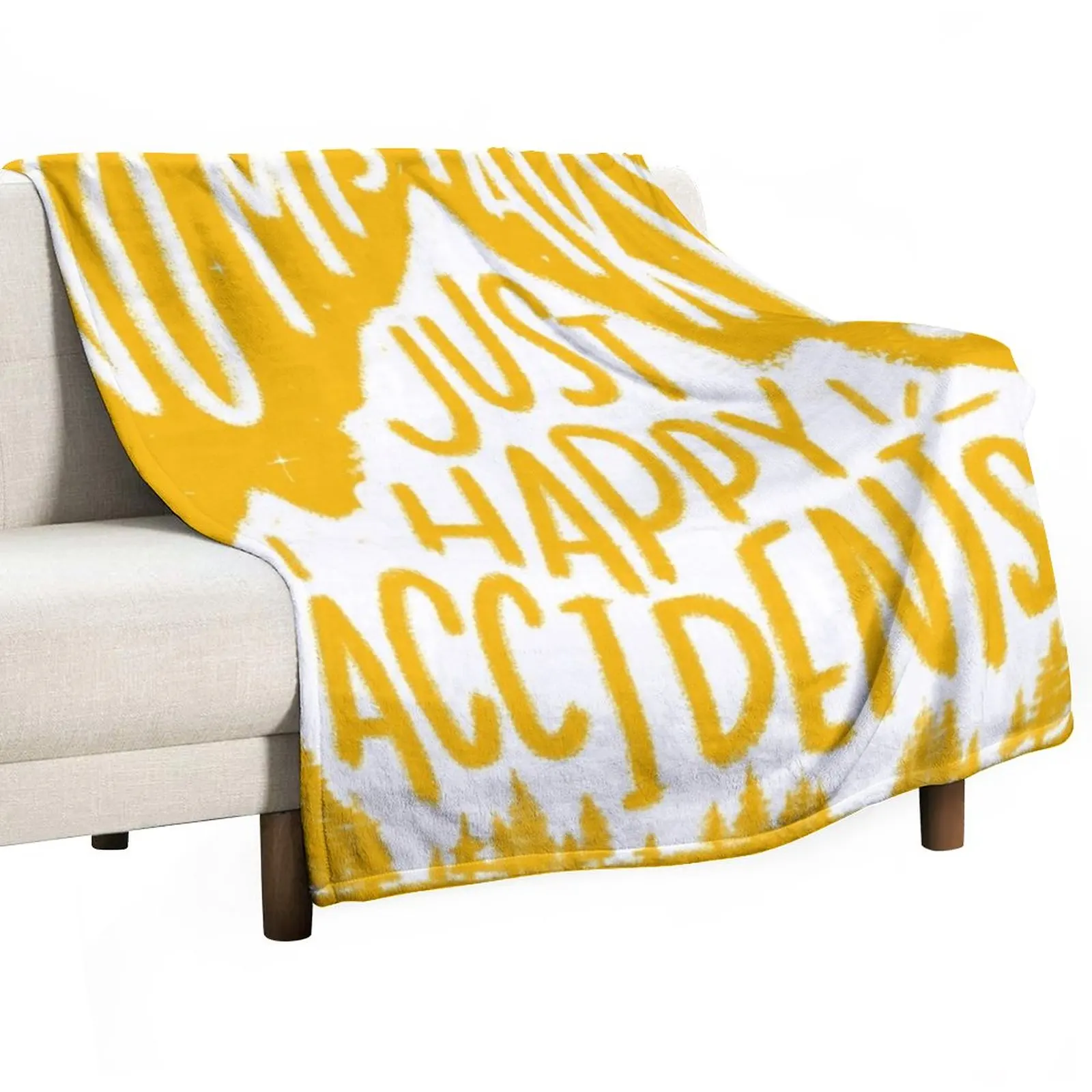 

Sunny No Mistakes, Just Happy Accidents Throw Blanket Fashion Sofas blankets ands For Decorative Sofa Blankets