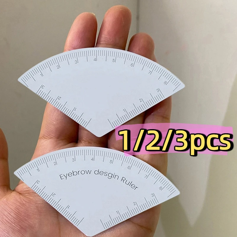 1/2/3 قطعة الحاجب تصميم حاكم Microblading رسم الخرائط أداة تشكيل تجميل دائم الرسم دليل حاكم الوشم لوازم إعادة الاستخدام