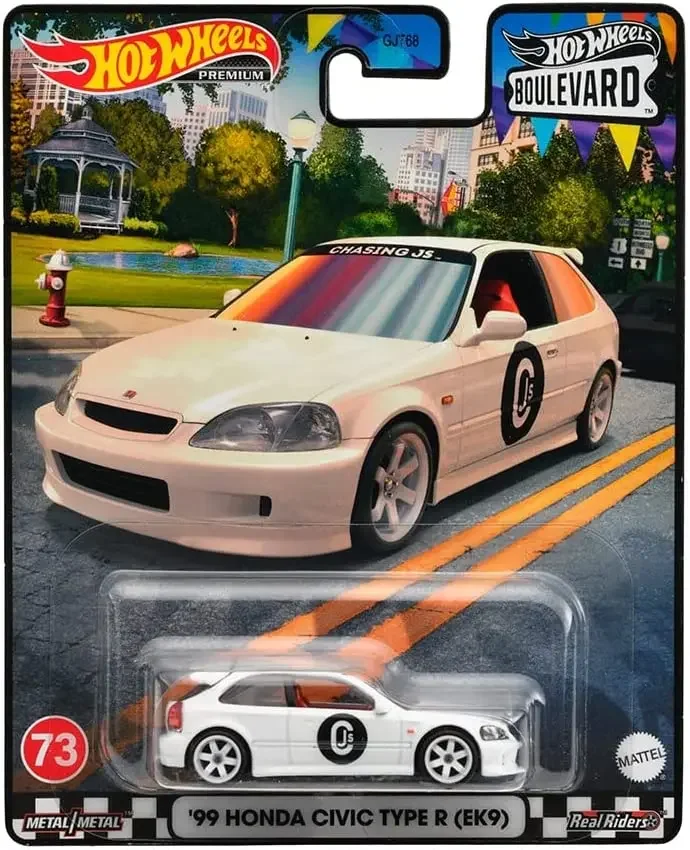 Hot Wheels Boulevard Real Riders Premium HONDA CIVIC EK9 VOLKSWAGEN T1 PANEL FORD diecast & Toy Vehicles 1/64 Hotwheels Gifts