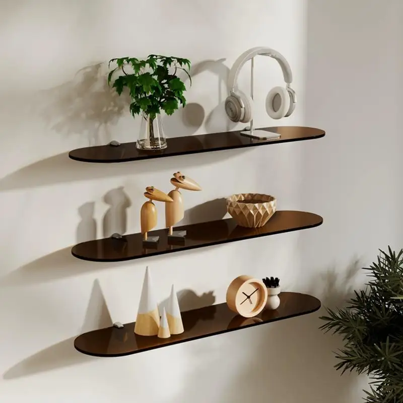 Acrylic Wall Shelf Living Room Background Wall Decor for Store Hanging Shoe Bag Rack Bathroom Stand Bathroom Shower Organizer