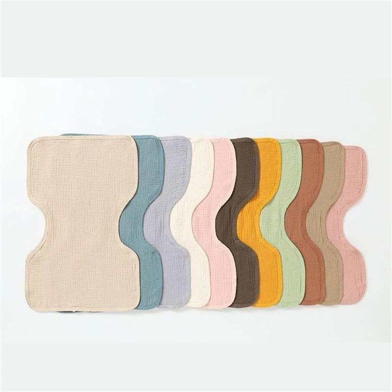 J15U 침을 흘리는 아기 턱받이 신생아 거즈 면화 간호 턱받이 부드러운 트림 천 베개 커버 높은 흡수성 유아 트림 천