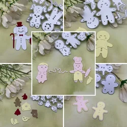 2025 New Arrival Christmas Gingerbread Man Metal Cutting Dies for Scrapbook Card Making Knife Mould Blade Punch Stencil Embossed