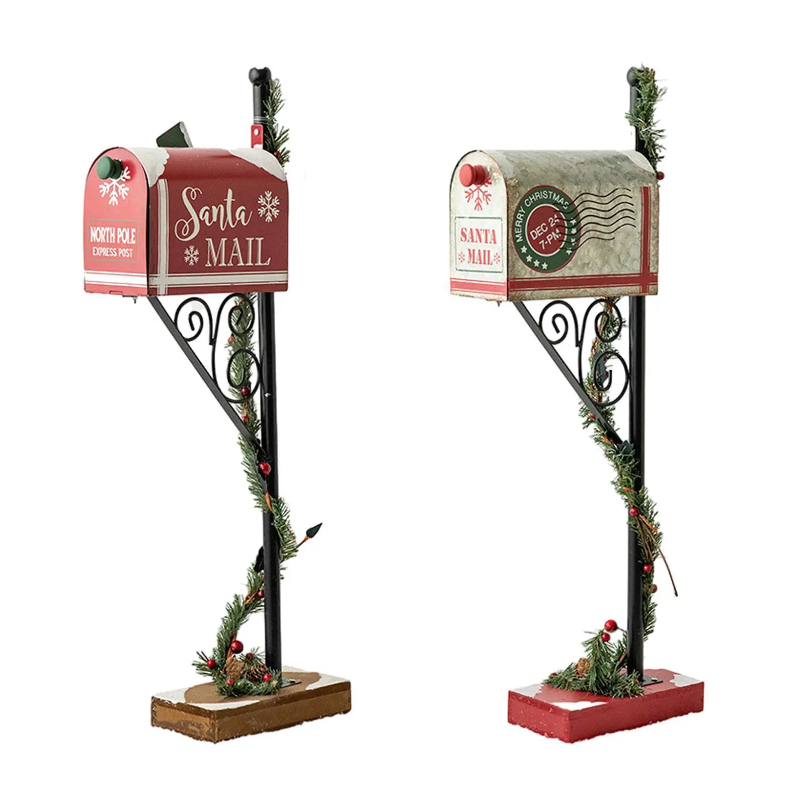 Christmas Santa Mailbox Sturdy Creative Holiday Decor Christmas Decoration Decorative for Holiday Home Indoor Outdoor Xmas Room