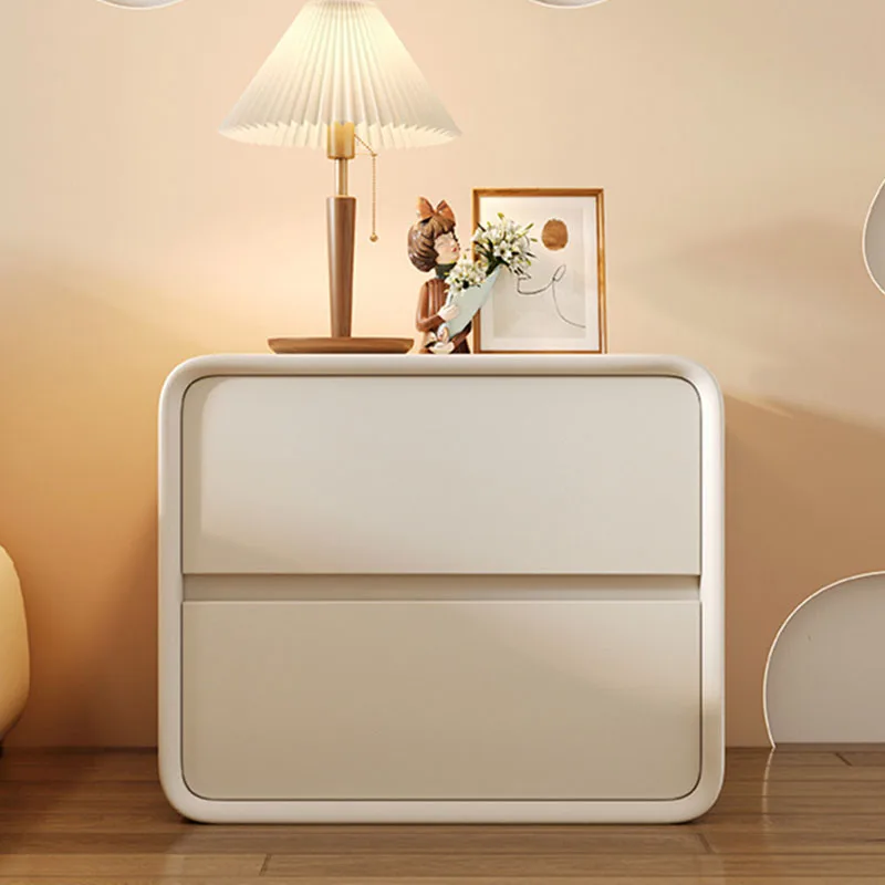 Mesita de noche moderna de estilo nórdico para niños, muebles de teatro para balcón, casillero blanco, mesita de noche pequeña para dormitorio,