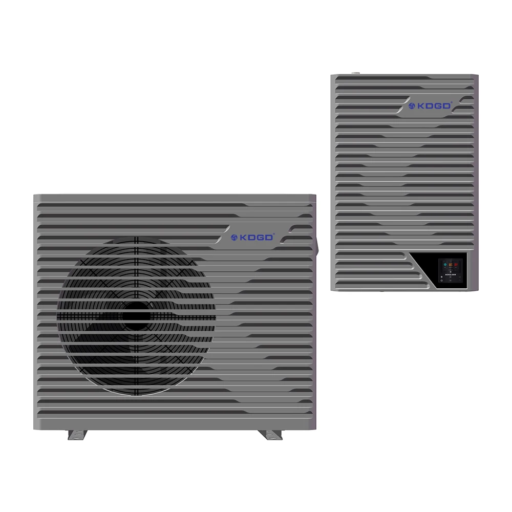 China brand R32 DC Inverter EVI 8-20KW split air to water heat pump water heater for heating cooling with remote control