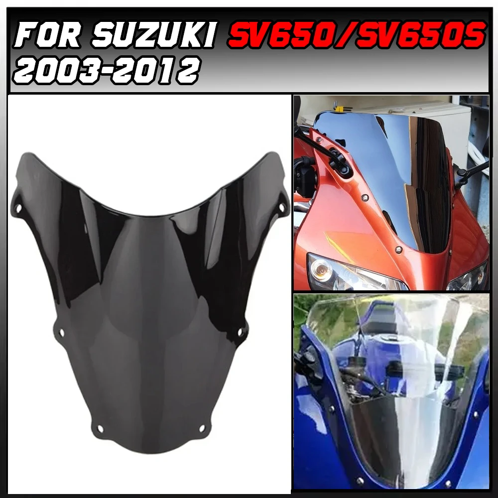 

For Suzuki SV650 SV 650 SV650S 2003-2012 SV1000 SV1000S 2003-2008 Motorcycle Windshield Deflector Protector Wind Screen