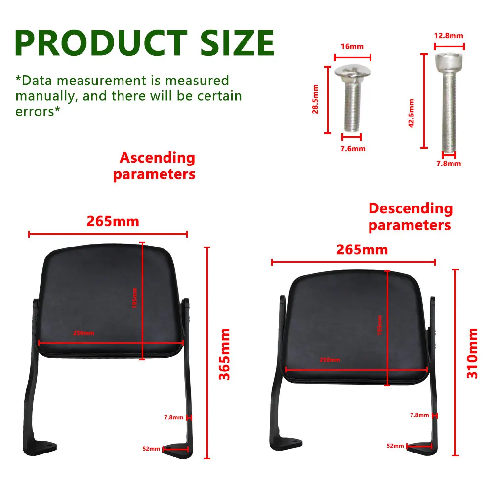 Motorcycle Passenger Rear Backrest For Harley Pan American PA1250/S 2021 2022 Retrofit With Adjustable Safety Backrest Cushion