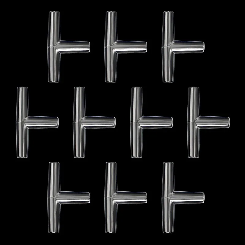 10 Stück Aquarium-Luftschlauchverbinder, transparente Luftschlauchadapter für Fischbecken, 4 mm Innendurchmesser, Luftleitungsschlauch, I-, L-, T-, Y-förmig – Detail 8