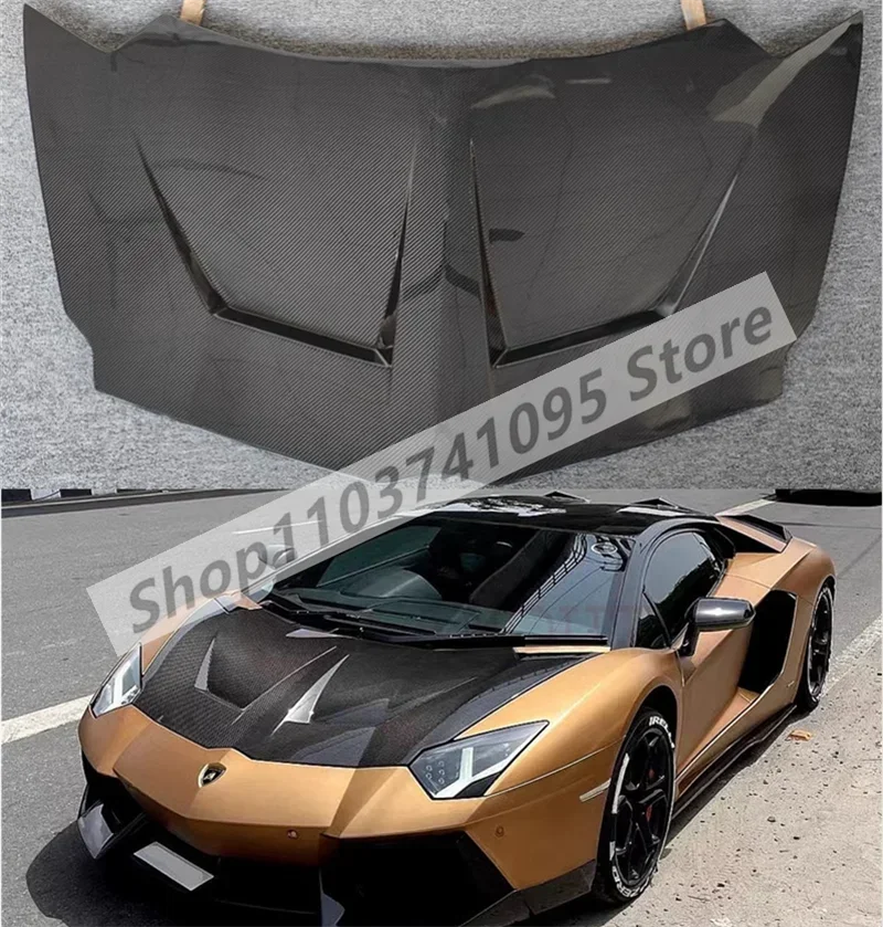 Real Carbon Fiber Front Bumper Engine Hood Bonnet Vent Cover For Lamborghini Aventador LP700 LP720 LP750 SVJ Style