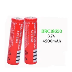 Akumulator litowy wielokrotnego ładowania do latarki GTL evfire, oryginalna 2024, 100%, 18650, 3.7 V, 4200 MAH, powieść, 18650