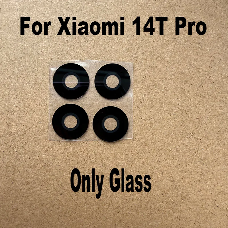1PCS For Xiaomi 14T Pro 5G Back Camera Lens Glass Rear Cover With Frame Replacement