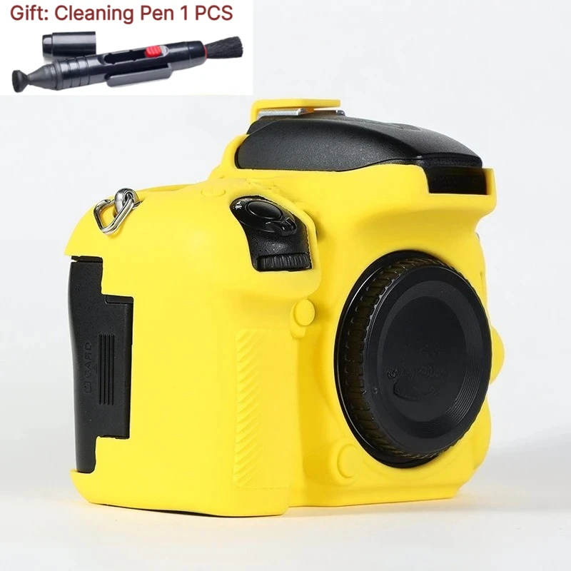 Soft Silicone Armor Skin ，For Nikon D600/D610 Protective case Anti-drop rubber soft Silicone case +1 PCS Free Cleaning Pen