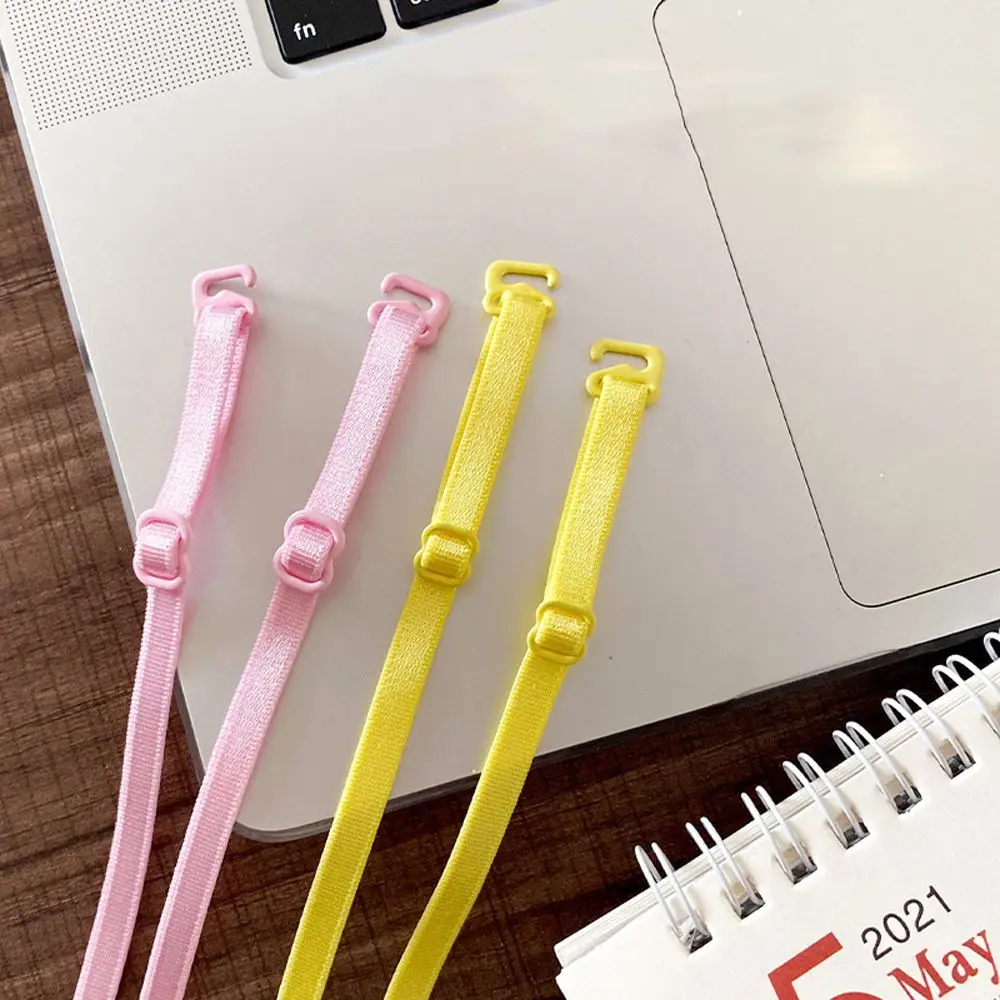 Non-Slip Bra Accessories Colorful Elastic Summer Invisible Intimates Accessories Bra Strap Candy Color Shoulder Strap