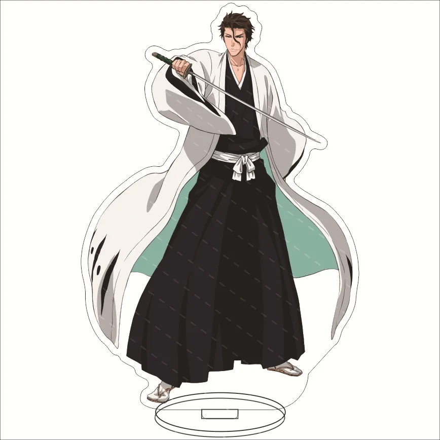 Anime BLEACH Figures Kurosaki Ichigo Aizen Sousuke Acrylic Stands Character Hirako Shinji Decor Model Prop Birthday Gift 15CM