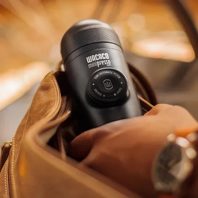 Mini máquina de café portátil a presión, máquina de café expreso a presión de mano, para oficina/hogar, viajes al aire libre