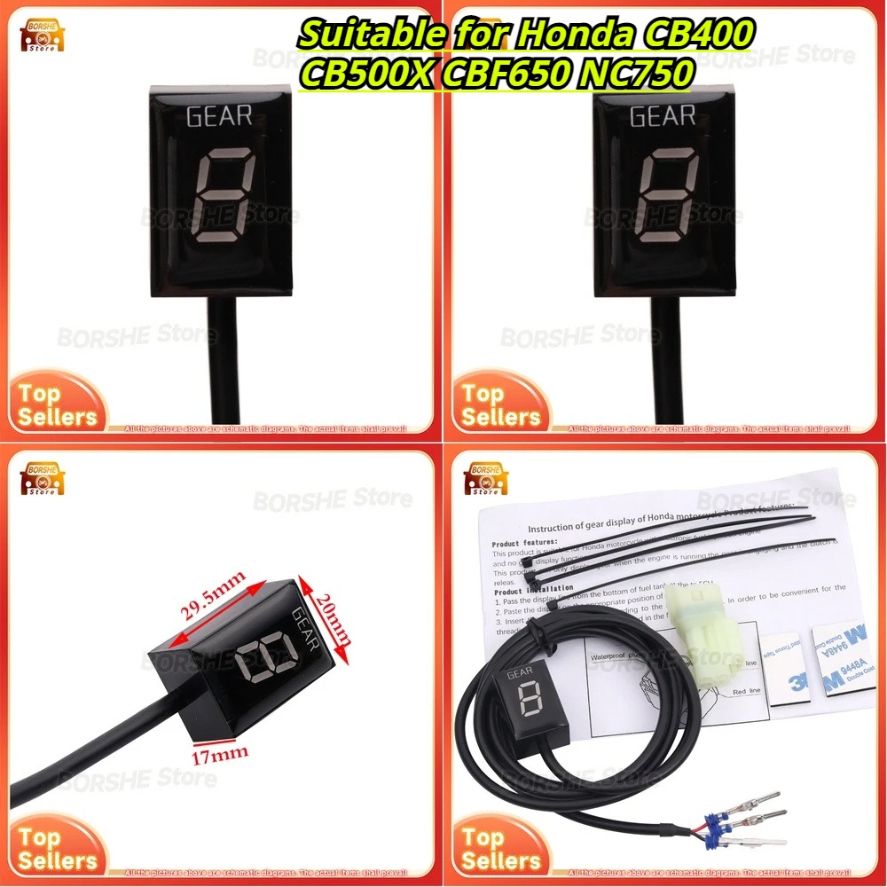 

Suitable for Honda CB400 CB500X CBF650 NC750 Motorcycle Gear Position Indicator Digital Dashboard Display Speedometer