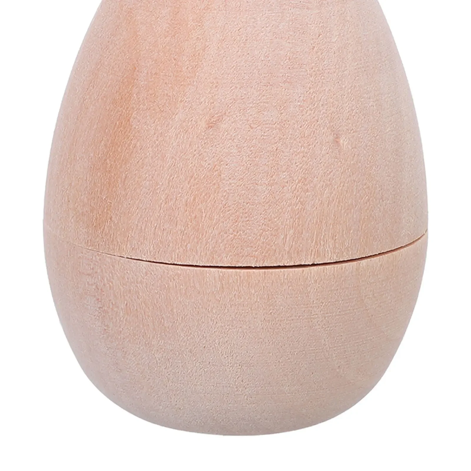 4Pcs Wood Easter Egg Hollow Stand Unpainted Fillable DIY Craft Supplies for Party Basket Stuffer Egg Hunt Rustic Decorative