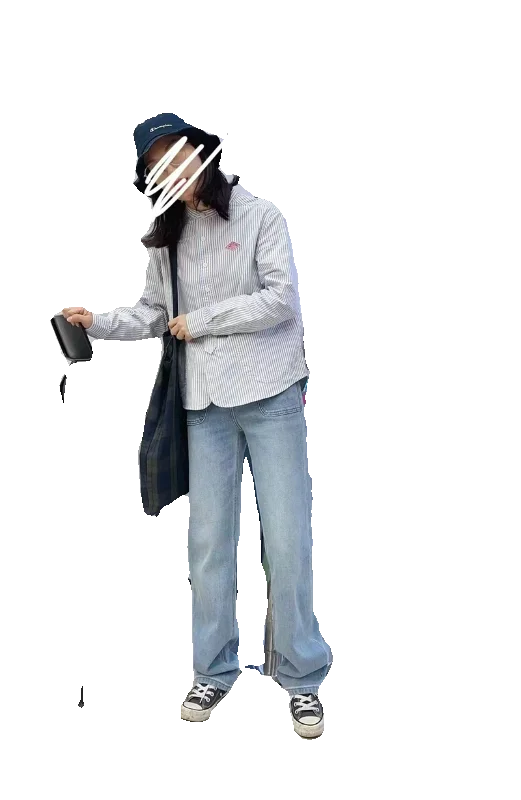 ロング Sve Ox クロス irt 女性の襟スタンド Ne 刺繍ピュアコットンストライプパターン多用途ベーシックトップ irt