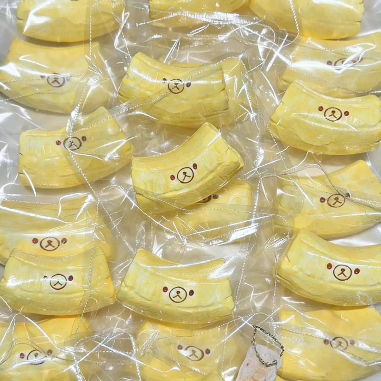Cute Rilakkuma Cartoon Face Mushroom Squishies Elastic Hand Squeeze Toy Realistic Food Model Anxiety Relief Collectible Ornament