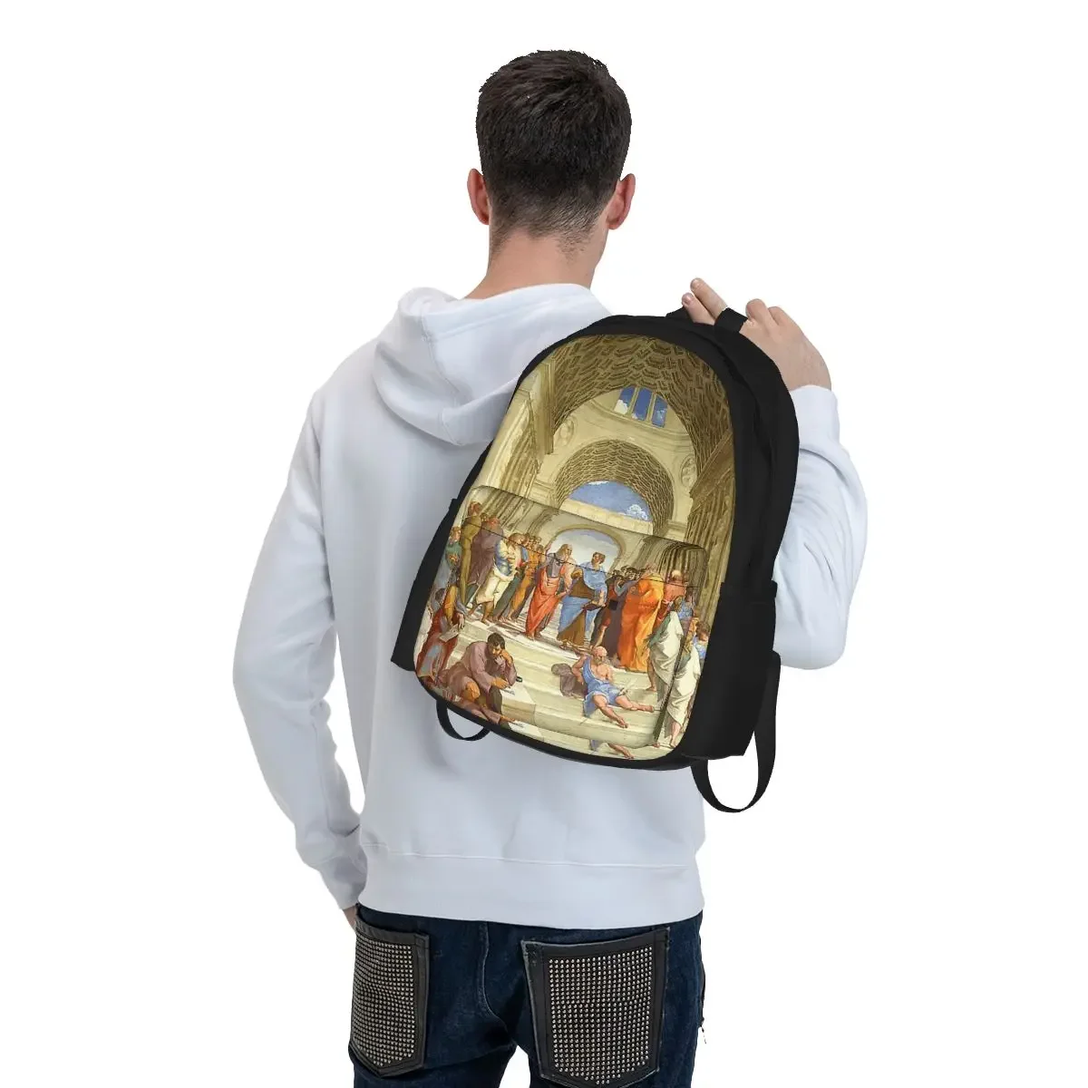 Mochilas de la Escuela de Athens para niños y niñas, morral escolar de dibujos animados para estudiantes, morral de viaje, bolso de hombro