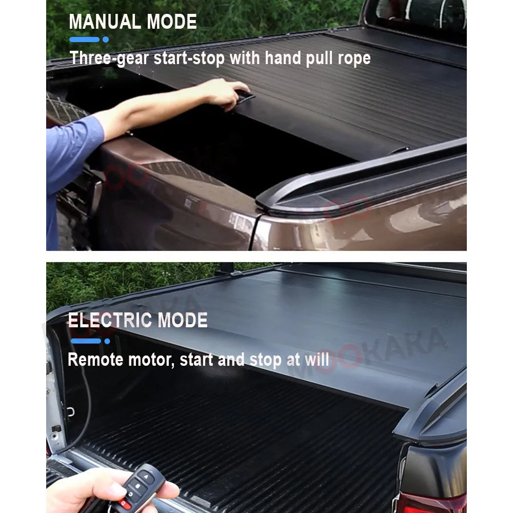 For Mitsubishi L200 Triton Pickup Tonneau Cover Truck Trunk Electric Box Cover Roller Shutter Tail Box Cover Rear