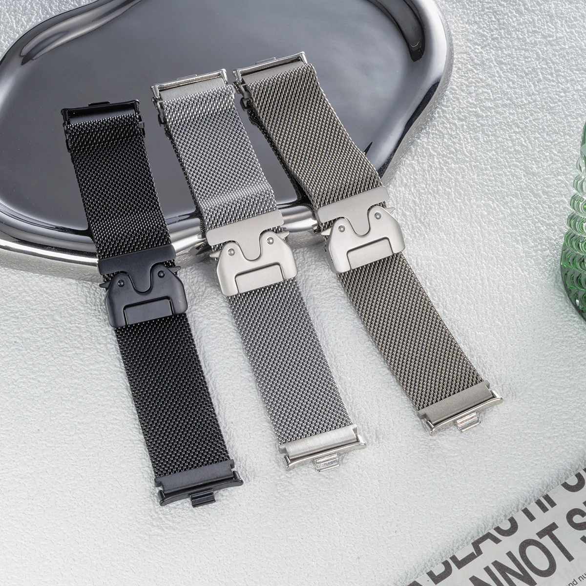 Metal Band For Redmi Watch 4 5 Watchband Strap 316L Stainless Steel Link Bracelet For Xiaomi Mi Band 8 9 Pro Strap Accessories