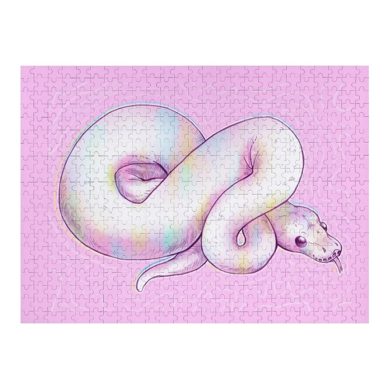 

opal snake Jigsaw Puzzle With Personalized Photo Wooden Decor Paintings Puzzle