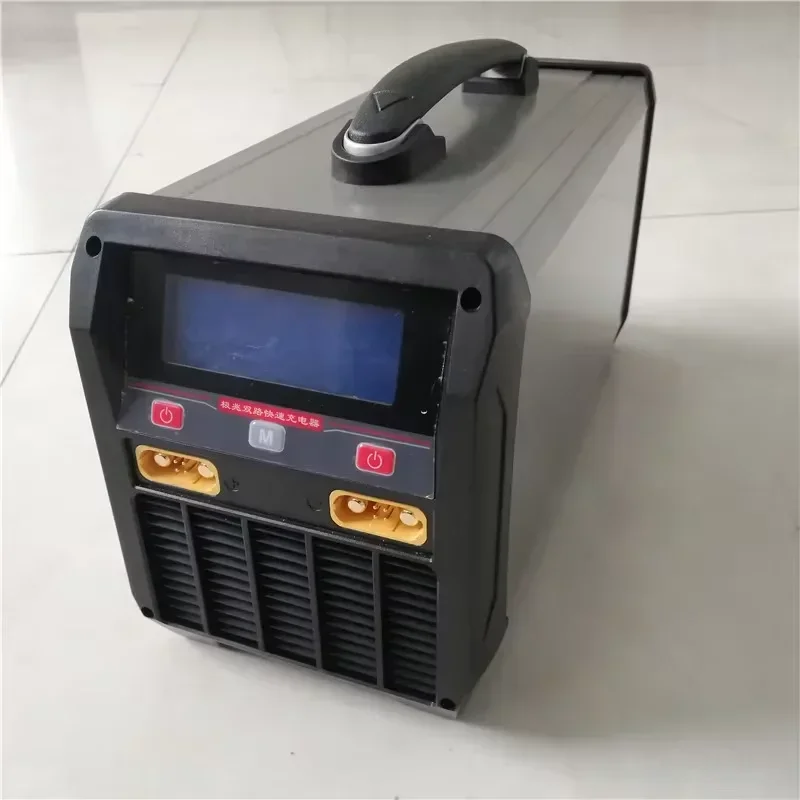 OKCELL Dual Channel Smart Balance Charger 12S 14S LiPo LiHV Battery Charger 25A 40A 55A for Agricultural UAV Power System