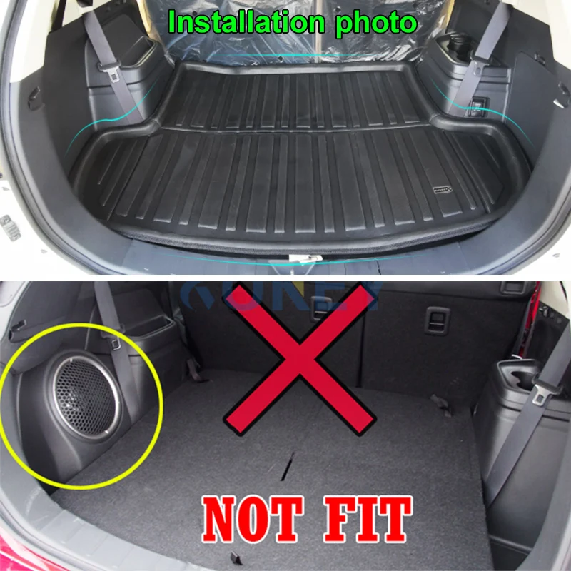Rear Trunk Fit For Mitsubishi Outlander 2013-2020 Boot Liner Cargo Mat Tray Floor Carpet Mud Kick Protector 2014 2015 2016 2017