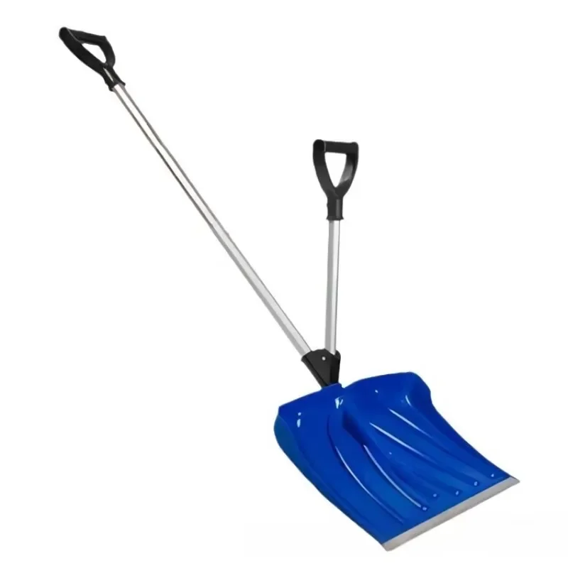 Lightweight 2-In-1 Plastic Snow Shovels Portable Adjustable Handle Removal