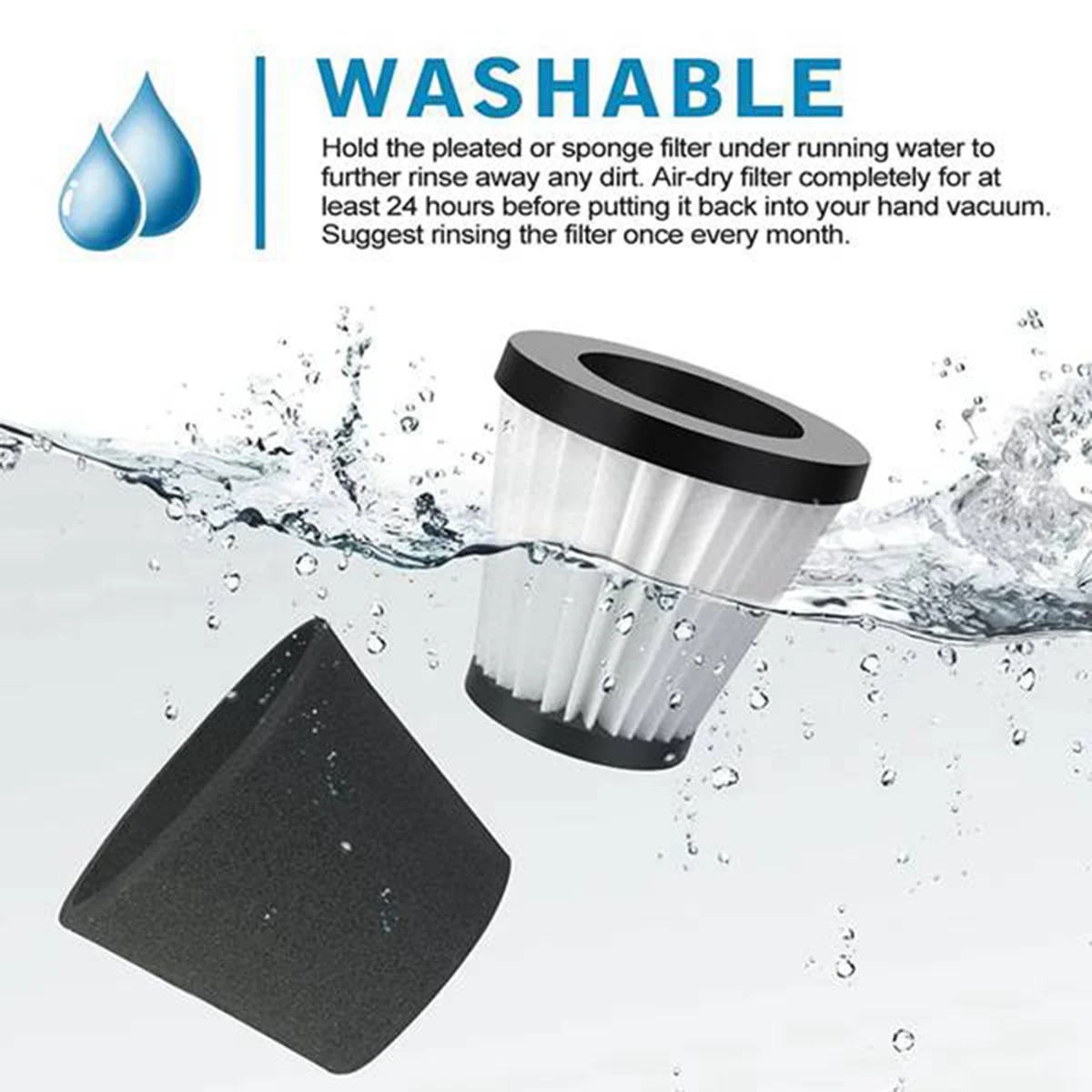 プロモーション! 交換用フィルター 5 パック、Dirt Devil Scorpion ハンドヘルド掃除機スタイル F117 と互換性あり、部品 AD401 と比較