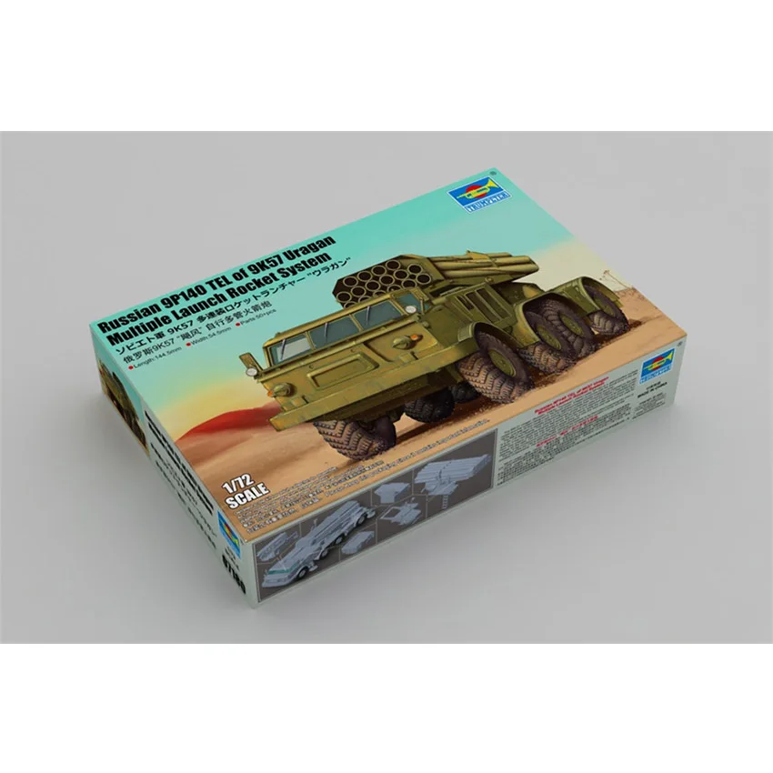 Trumpeter 07180 1/72 Scale Russian 9P140 TEL of 9K57 Uragan Multiple Launch Rocket System Military Plastic Assembly Model Kit