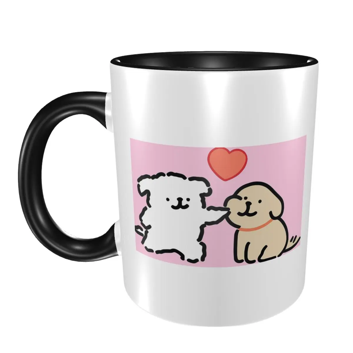 

Мальтийская золотая каваилла, линия пары, подарочная кружка для собак, забавные керамические кофейные чашки, чайные кружки, чашка для молока, посуда для напитков, подарок для друзей